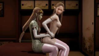 Die Legende Von Zelda Twilight Princess - Zelda x Puppet Zelda - Sex mit Abspritzen und creampie - Futanari Animation